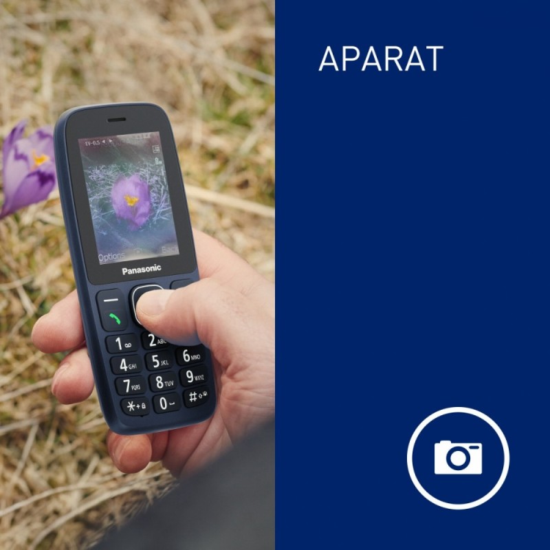 Telefon komórkowy KX-TF400EXC niebieski | PartsPC.pl