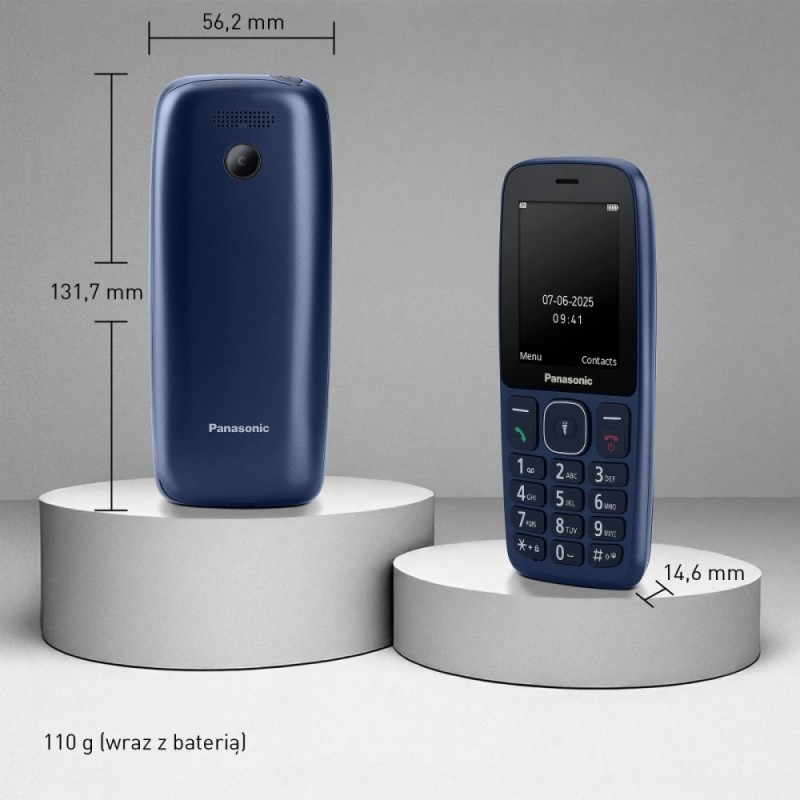 Telefon komórkowy KX-TF400EXC niebieski | PartsPC.pl