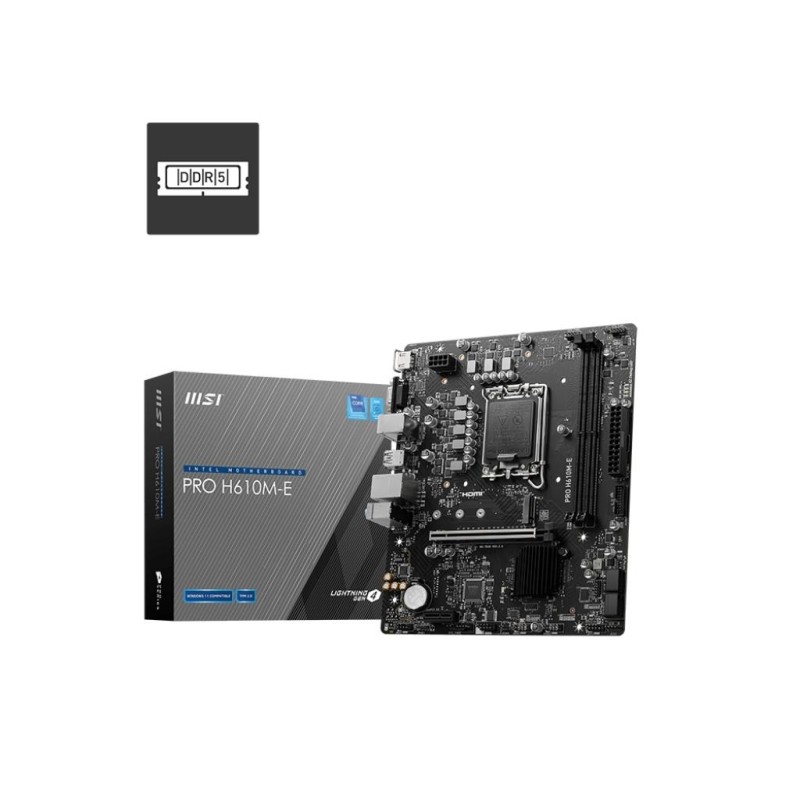 Płyta MSI PRO PRO H610M-E /H610/DDR5/SATA3/M.2/USB3.0/PCIe4.… | PartsPC.pl
