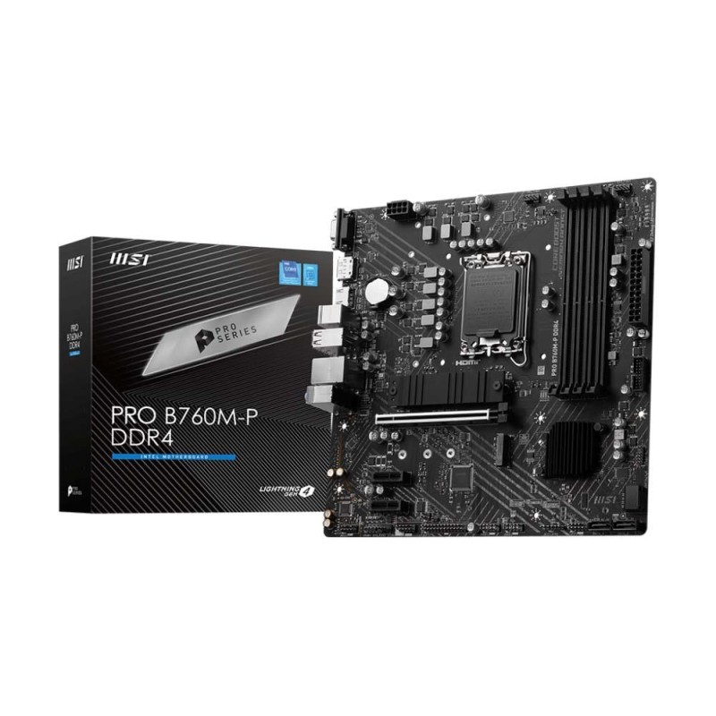 Płyta MSI PRO B760M-P DDR4 /B760/DDR4/SATA3/M.2/USB3.1/PCIe4… | PartsPC.pl