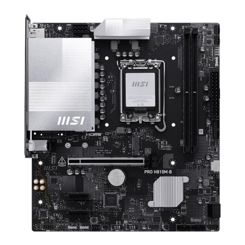 Płyta MSI PRO H810M-B /H810/DDR5/SATA3/M.2/USB3.1/PCIe5.0/s.… | PartsPC.pl