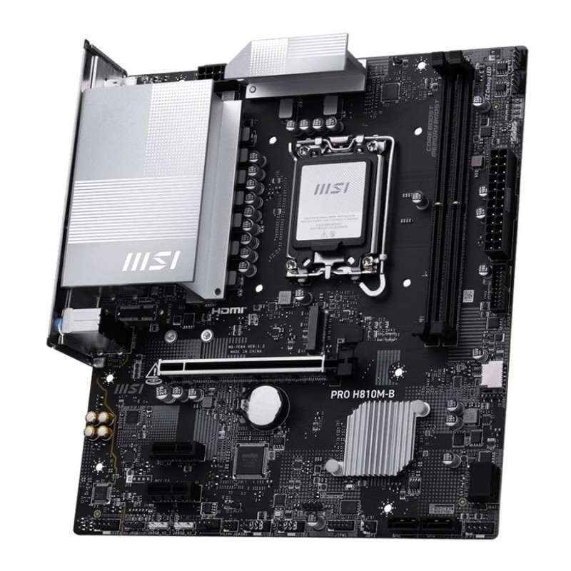 Płyta MSI PRO H810M-B /H810/DDR5/SATA3/M.2/USB3.1/PCIe5.0/s.… | PartsPC.pl