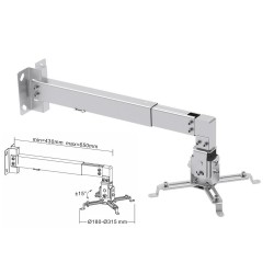 Uchwyt ścienny / sufitowy Cabletech UCH0148 do projektora | PartsPC.pl