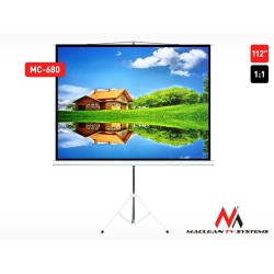 Ekran projekcyjny Maclean MC-680 112" 1:1 200x200 na s... | PartsPC.pl