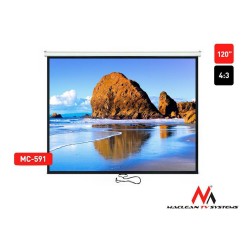 Ekran projekcyjny Maclean MC-591 120" 4:3 240x180 , Auto-Loc… | PartsPC.pl