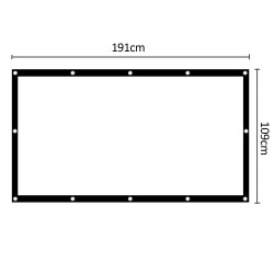 Ekran projekcyjny Maclean MC-980 84" 186x100cm obramow... | PartsPC.pl
