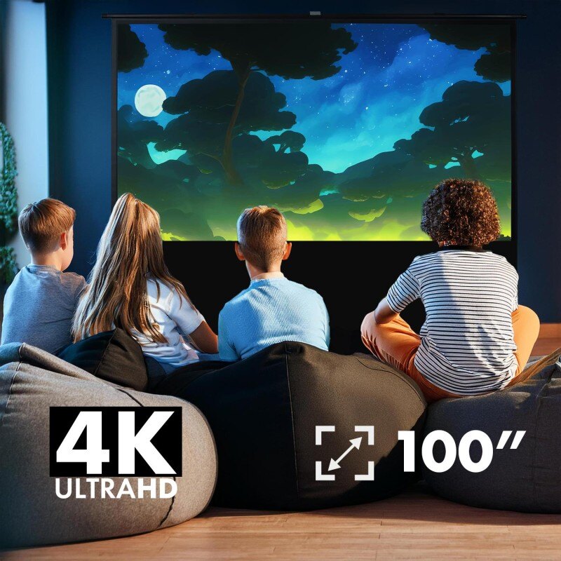 Ekran projekcyjny przenośny Maclean MC-213 kompaktowy, podłogowy, 100",