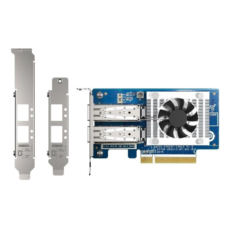 QNAP QXG-25G2SF-CX6 | 2-portowa karta rozszerzeń 25GbE SFP28… | PartsPC.pl