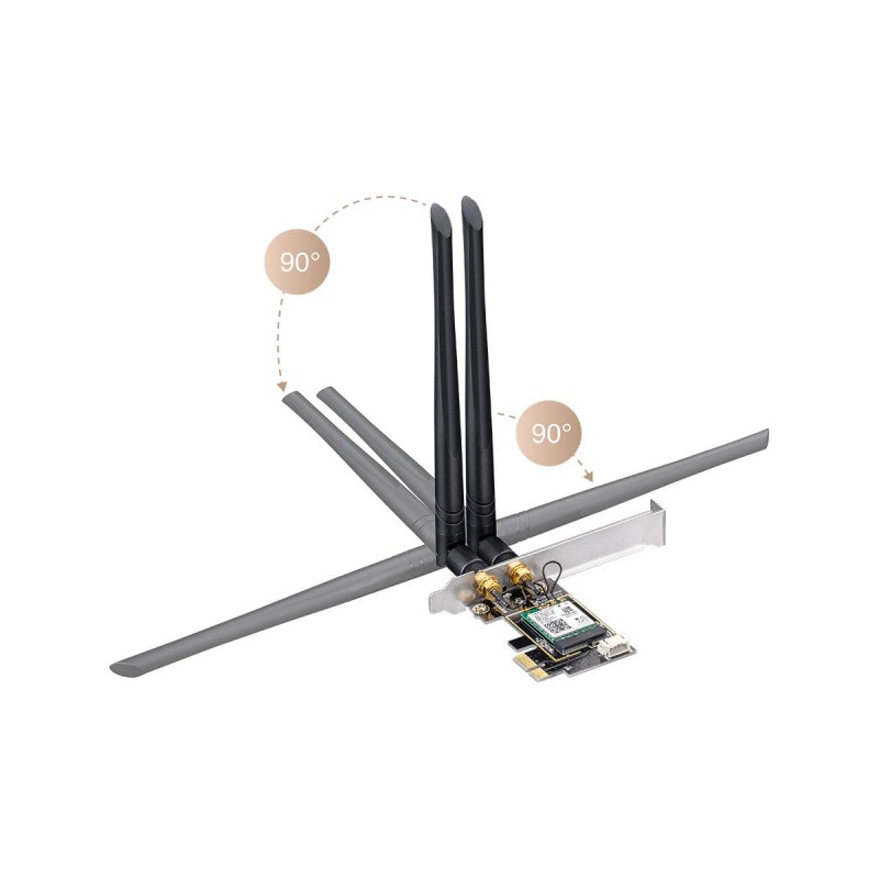 CUDY WE3000 | karta sieciowa, adapter Wi-Fi 6, 2,4GHz/5GHz, PCI Express
