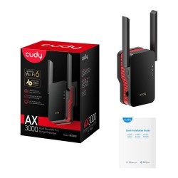 CUDY RE3000 | Repeater, wzmacniacz sygnału Wi-Fi, Wi-Fi 6, M… | PartsPC.pl
