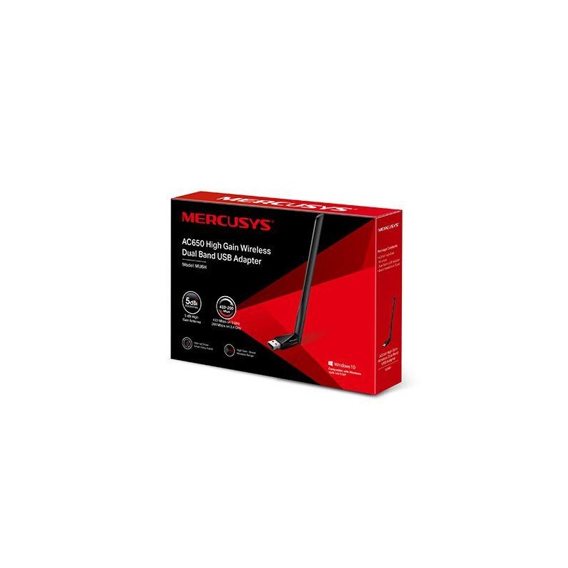 TP-LINK Karta sieciowa Mercusys MU6H WiFi AC650 USB | PartsPC.pl
