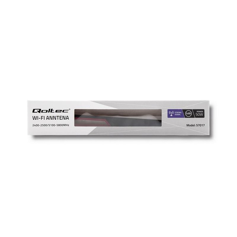 Antena Wi-Fi Qoltec 2.4/5GHz dookólna | 5dBi | PartsPC.pl