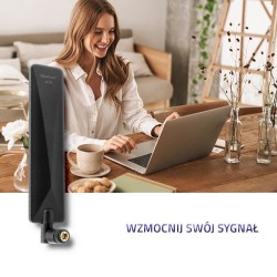Antena 4G LTE Qoltec dookólna | 7dBi | wewnętrzna | PartsPC.pl