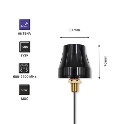 Antena 4G LTE Qoltec dookólna DUAL | 5dBi | Zewnętrzna | PartsPC.pl