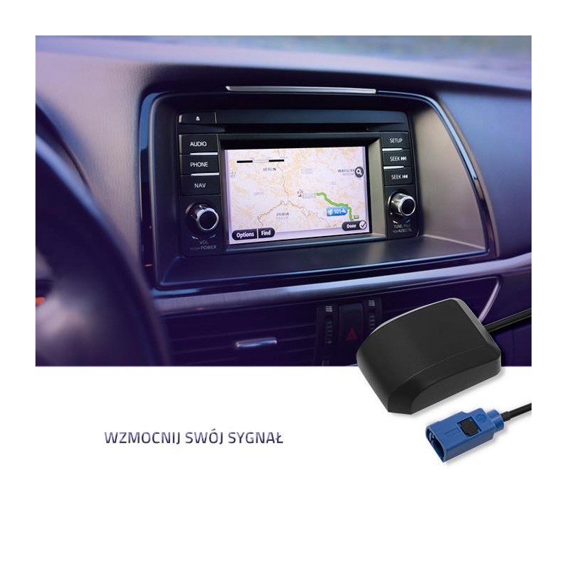Antena GPS Qoltec 28dBi | Zewnętrzna | PartsPC.pl