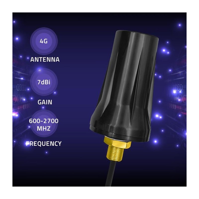 Antena 4G LTE Qoltec DUAL | 7dBi | dookólna | zewnętrzna