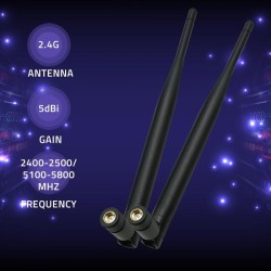 Antena Wi-Fi Qoltec 2.4/2.5GHz | 5.1/5.8GHz | 5dBi | dookóln… | PartsPC.pl