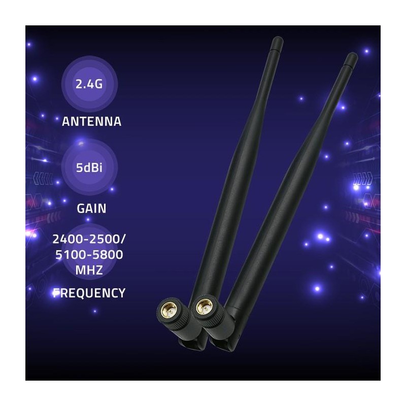 Antena Wi-Fi Qoltec 2.4/2.5GHz | 5.1/5.8GHz | 5dBi | dookóln… | PartsPC.pl