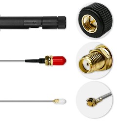 Antena Wi-Fi Qoltec 2.4/2.5GHz | 5.1/5.8GHz | 5dBi | dookóln… | PartsPC.pl