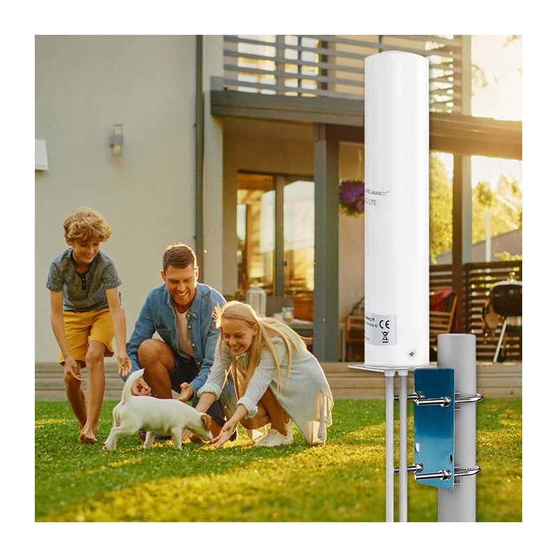 Antena 4G LTE Qoltec DUAL | 12dBi | dookólna | zewnętrzna | PartsPC.pl