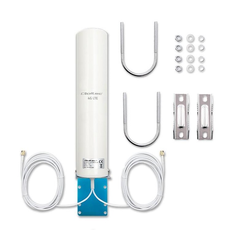 Antena 4G LTE Qoltec DUAL | 12dBi | dookólna | zewnętrzna | PartsPC.pl