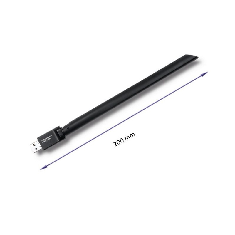 Adapter Qoltec Wi-Fi USB z anteną, bezprzewodowy | PartsPC.pl