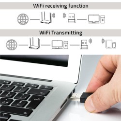 Adapter Qoltec Wi-Fi USB ultraszybki, bezprzewodowy mini | s… | PartsPC.pl