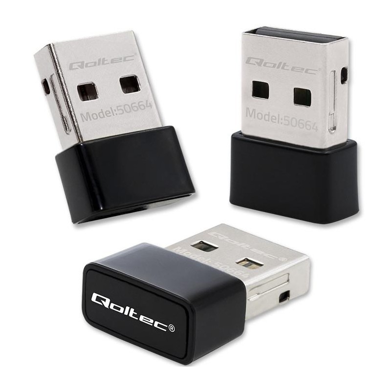 Adapter Qoltec Wi-Fi USB ultraszybki, bezprzewodowy mini | s… | PartsPC.pl