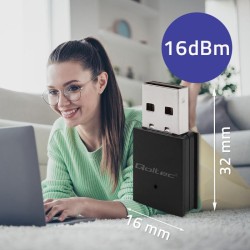 Qoltec Adapter bezprzewodowy Ultra szybki mini WiFi Standard… | PartsPC.pl