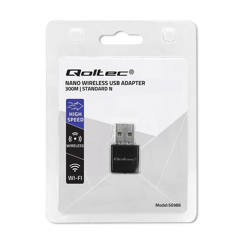 Karta sieciowa Qoltec Bezprzewodowy Ultra szybki mini adapte… | PartsPC.pl