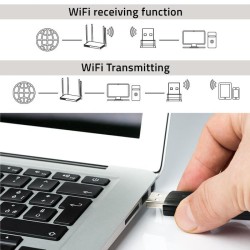 Karta sieciowa Qoltec Bezprzewodowy Adapter USB DUAL WiFi 2 … | PartsPC.pl