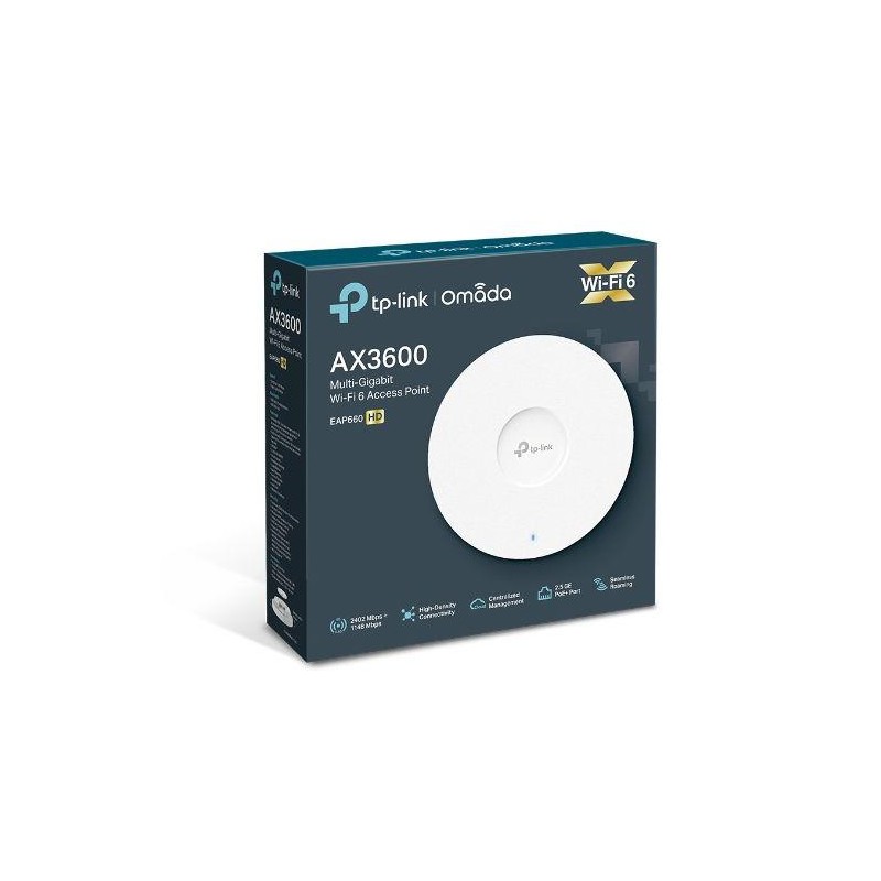 Access Point TP-Link EAP660 HD AX3600 1xLAN 2,5GB PoE Sufitowy