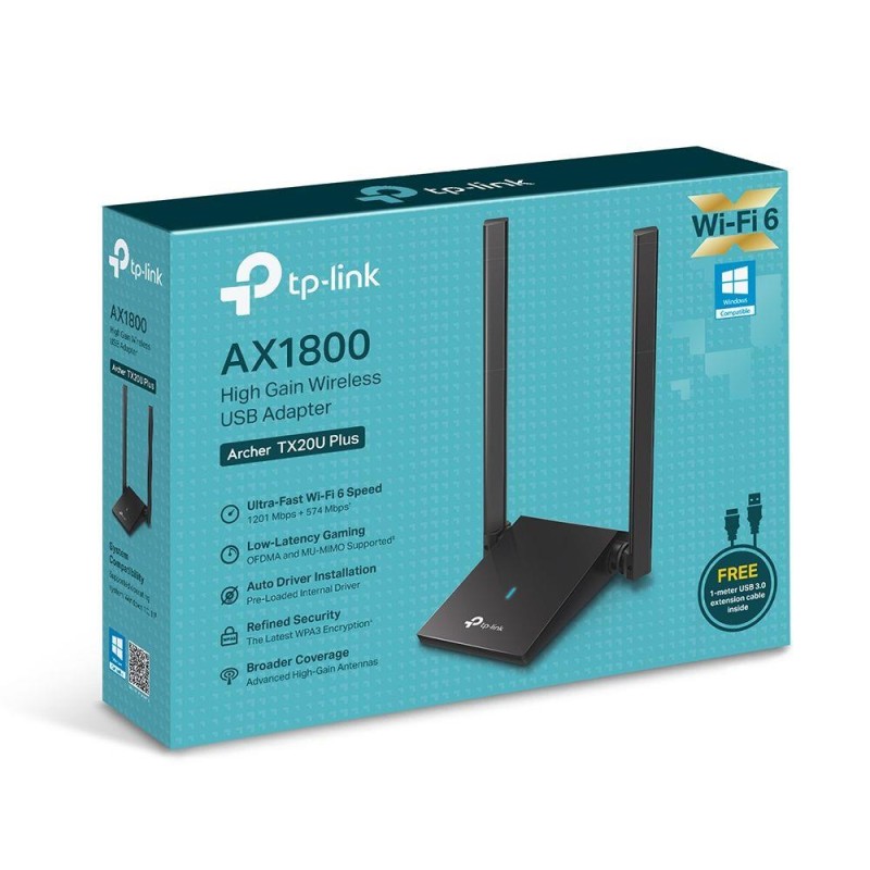Karta sieciowa TP-Link Archer TX20U Plus AC1800, WiFi 6, WPA… | PartsPC.pl