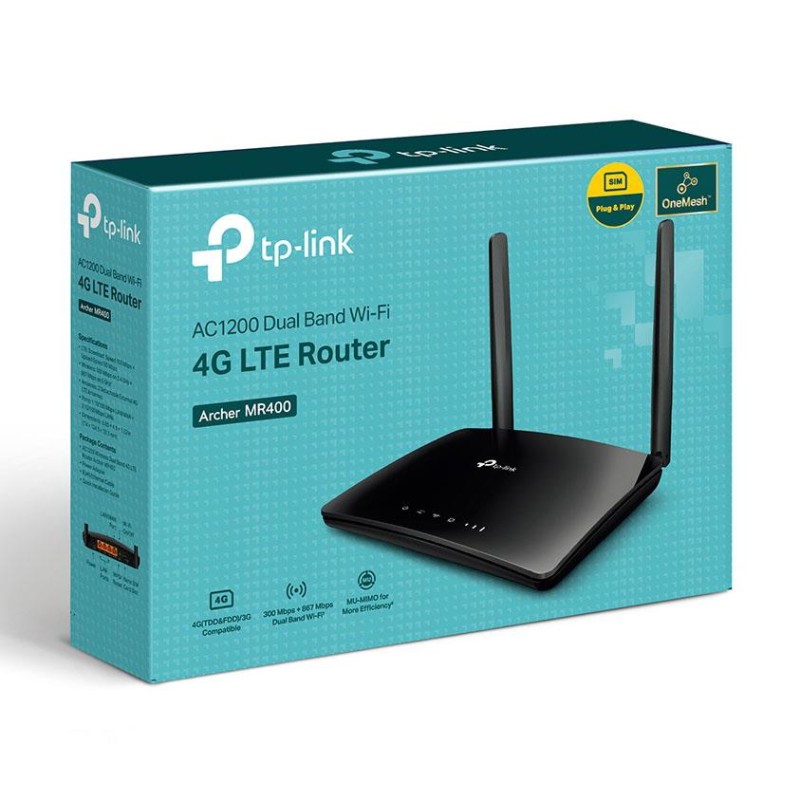 Router TP-Link Archer MR400 V4.30 Wi-Fi 4G LTE AC1200 DualBand 3xLAN