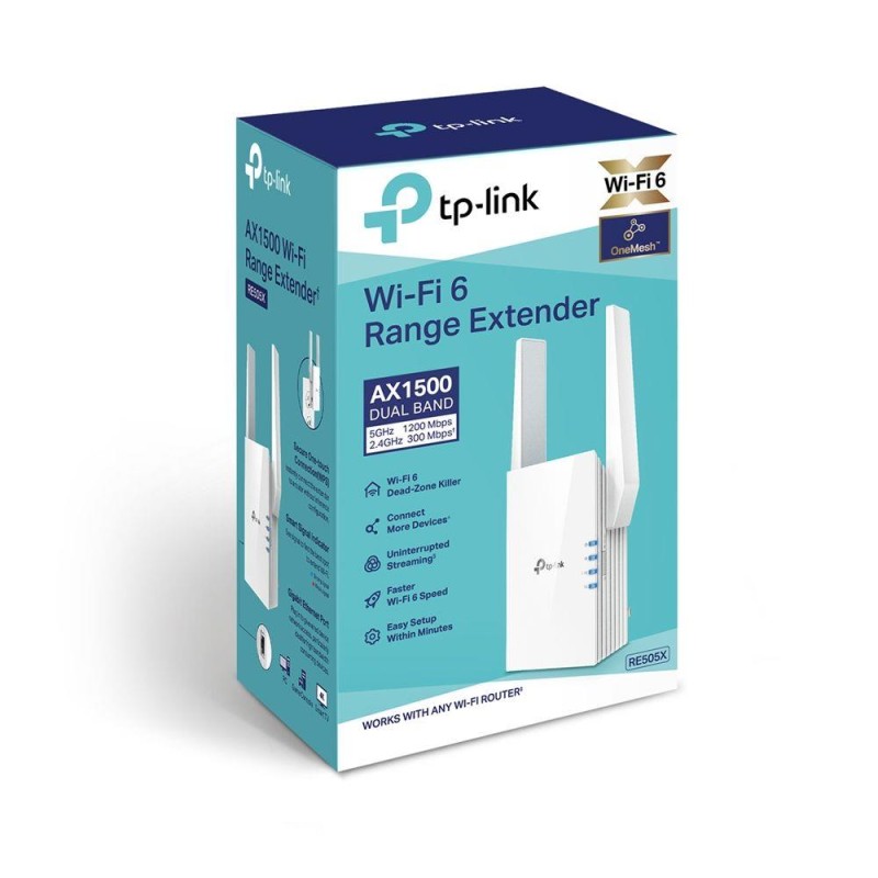 Wzmacniacz sygnału TP-Link RE505X AX1500 Wi-Fi 802.11b/g/n/a… | PartsPC.pl