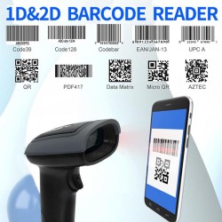 Czytnik kodów kreskowych Qoltec | 1D i 2D | USB