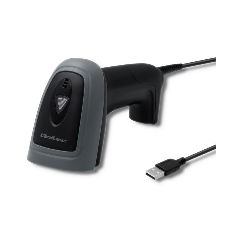 Czytnik kodów kreskowych Qoltec | 1D i 2D | USB