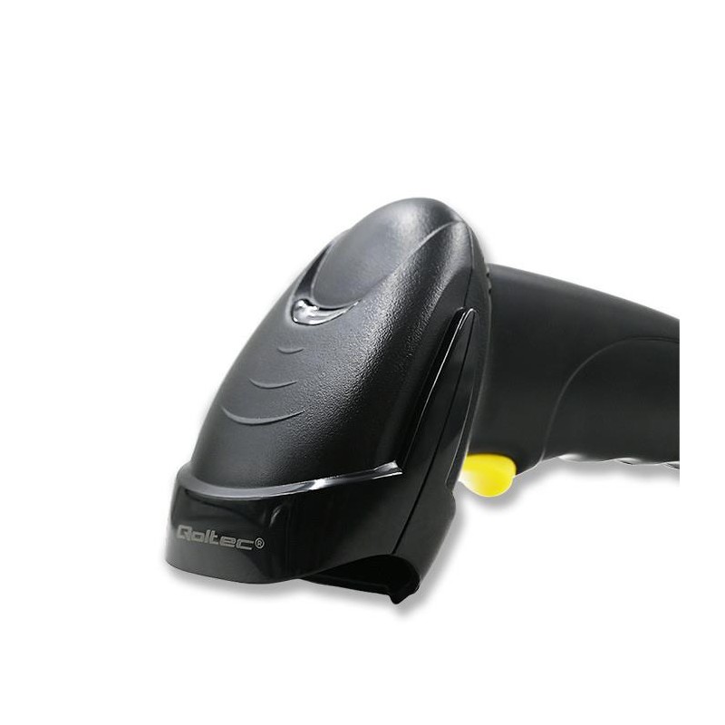 Czytnik kodów kreskowych Qoltec laserowy 1D | USB | Czarny