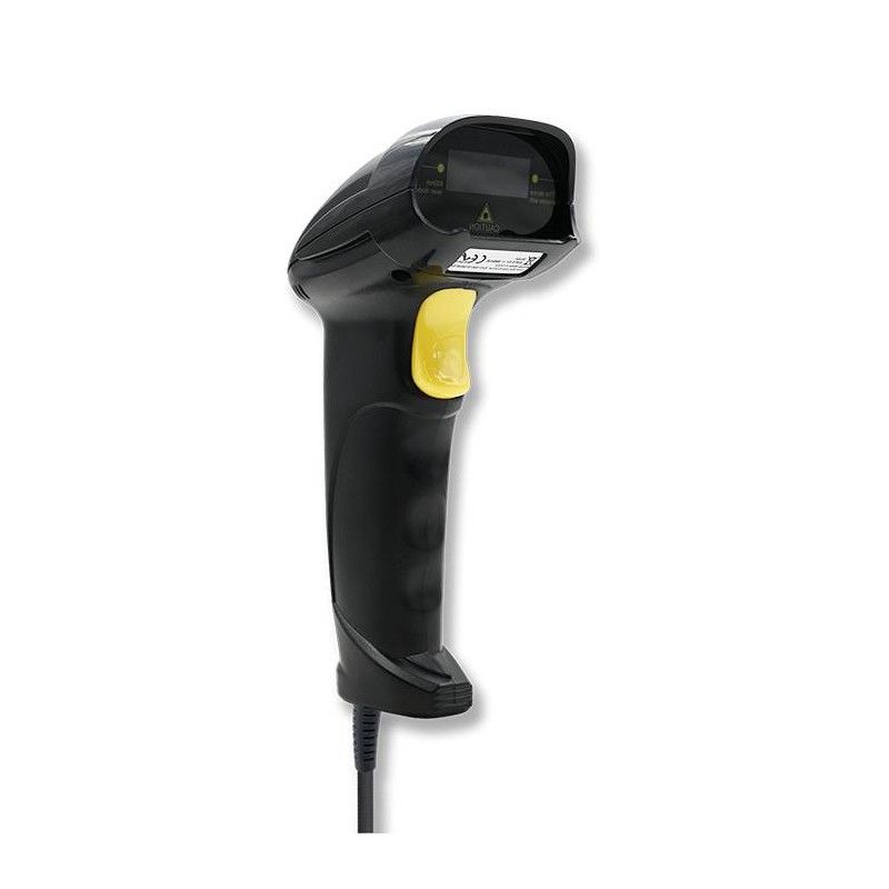 Czytnik kodów kreskowych Qoltec laserowy 1D | USB | Czarny