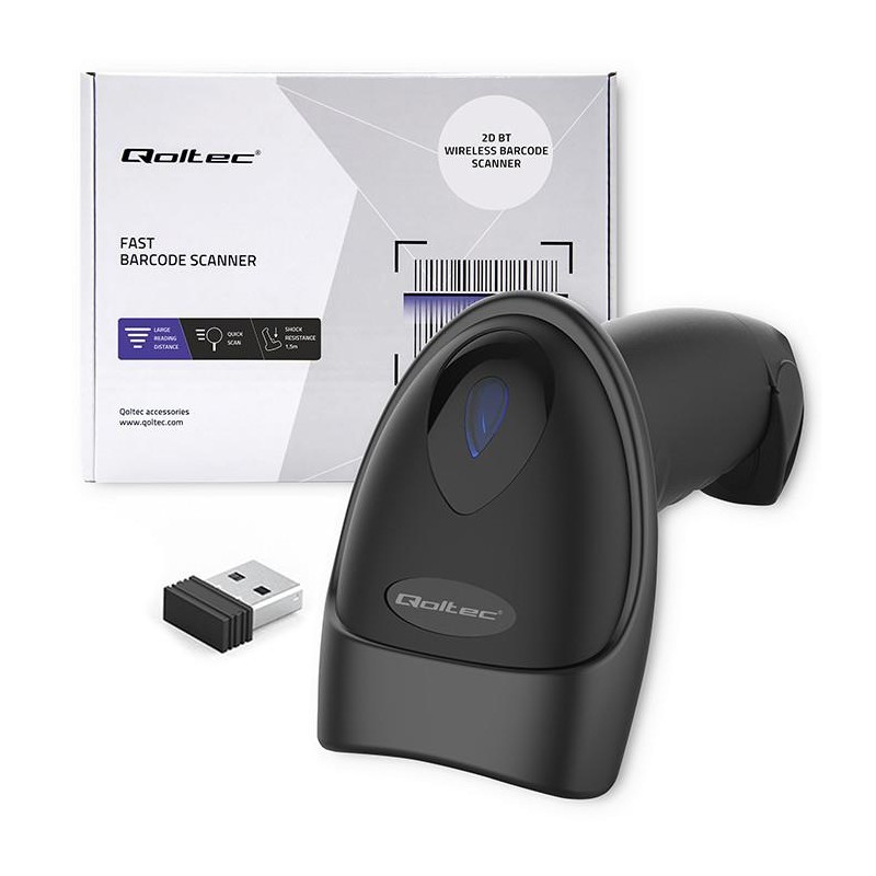 Czytnik kodów kreskowych Qoltec i QR | 1D 2D | USB | Bluetoo… | PartsPC.pl