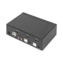 Przełącznik KVM DIGITUS 2 portowy HDMI, 4K 30Hz | PartsPC.pl