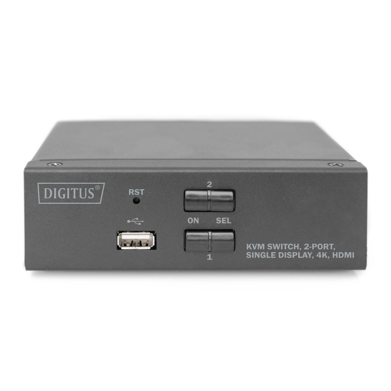 Przełącznik KVM DIGITUS 2 portowy HDMI, 4K 30Hz | PartsPC.pl