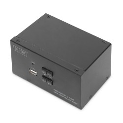 Przełącznik KVM DIGITUS 2 portowy HDMI, Dual Display, 4K... | PartsPC.pl