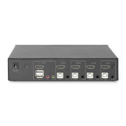 Przełącznik KVM DIGITUS 4 portowy HDMI, 4K 30Hz | PartsPC.pl
