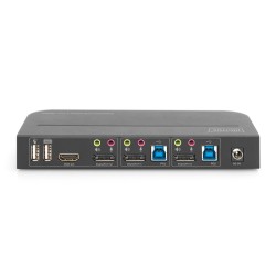 Przełącznik KVM DIGITUS 2 portowy DisplayPort do 1 port DP/H… | PartsPC.pl