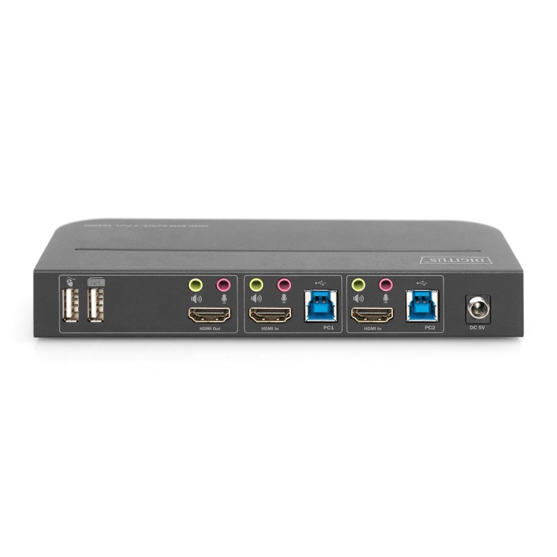 Przełącznik KVM DIGITUS 2 portowy HDMI 4K 60Hz 2xUSB audio I… | PartsPC.pl