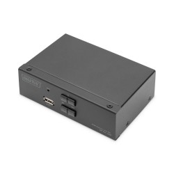 Przełącznik KVM DIGITUS 2 portowy DisplayPort, 4K 60Hz | PartsPC.pl