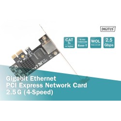 Karta sieciowa DIGITUS przewodowa PCI Express 1x RJ45 2.5 Gi… | PartsPC.pl