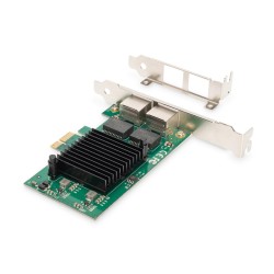 Karta sieciowa DIGITUS przewodowa PCI Express 2x RJ45 Gigabi… | PartsPC.pl