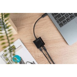 Karta sieciowa DIGITUS przewodowa USB 3.0 Typ C do RJ45 Giga… | PartsPC.pl